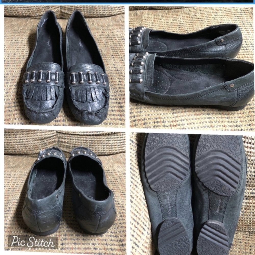 BareTraps Black Studded Women's Flats